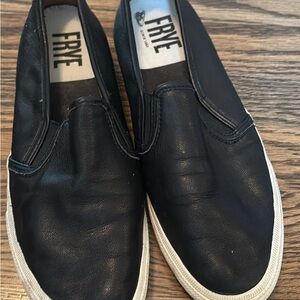 FRYE Men's Dark Leather Slip-Ons